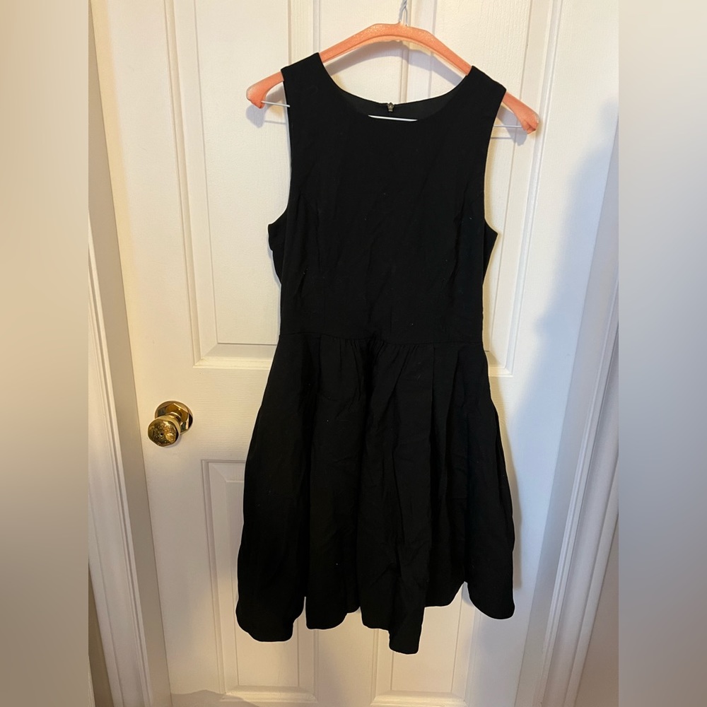 Sleeveless A-Line Black Zara Dress with Side Pockets